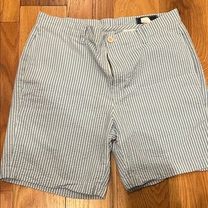 Blue and White Striped Shorts size 32 EUC